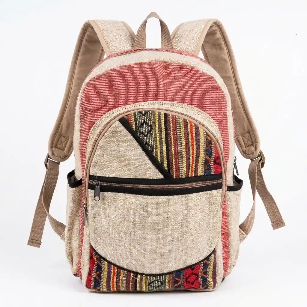 Hemp red Backpack 506
