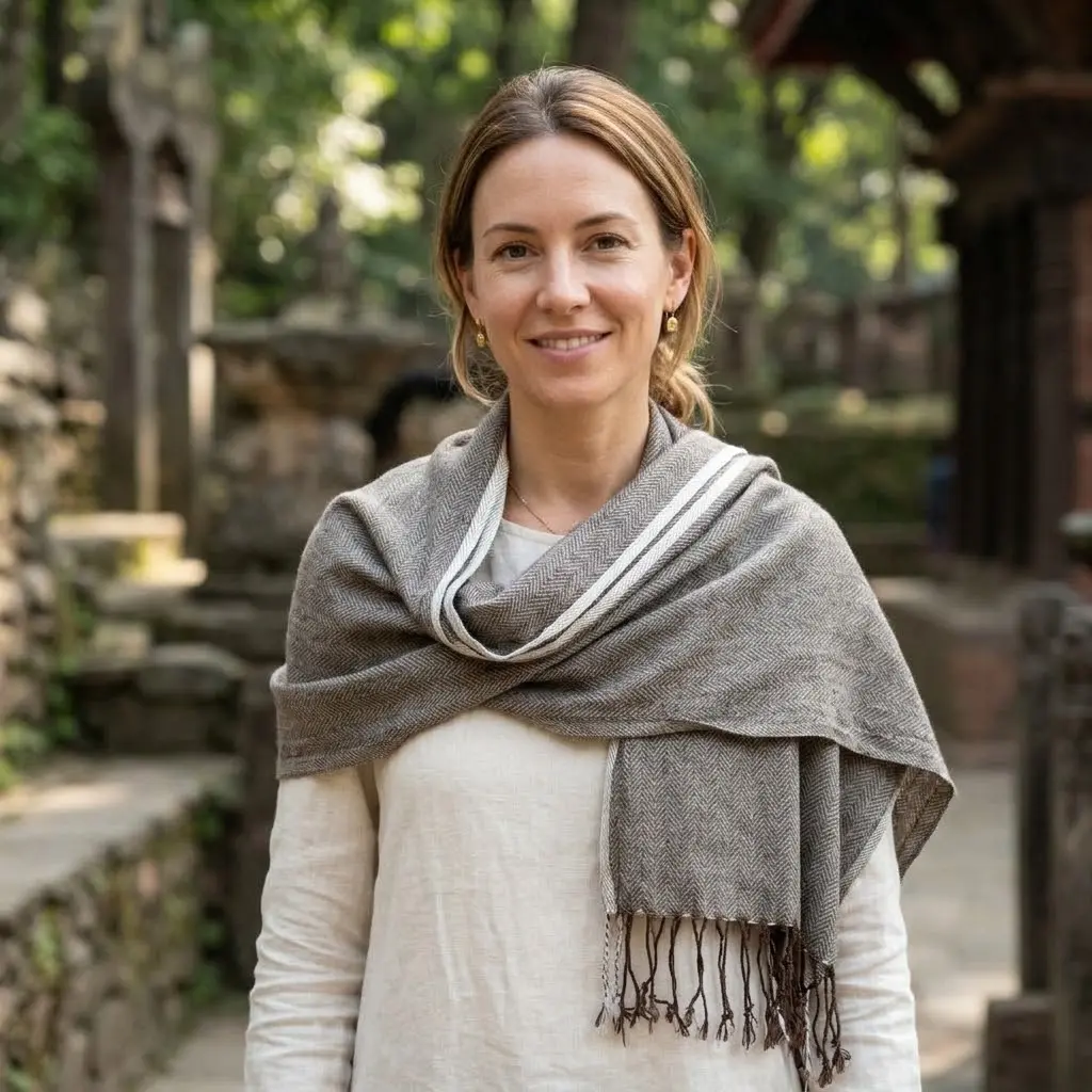 Nepali Hemp shawl 10002
