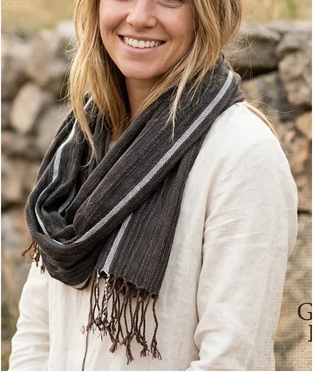 Hemp cotton shawl 10006